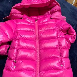 Pink girl coat